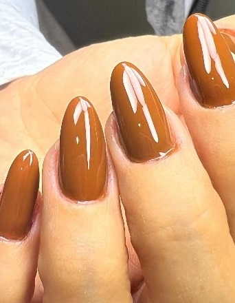 Alongamento de unhas caramelo