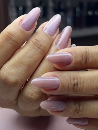 Design de unhas delicadas rosê